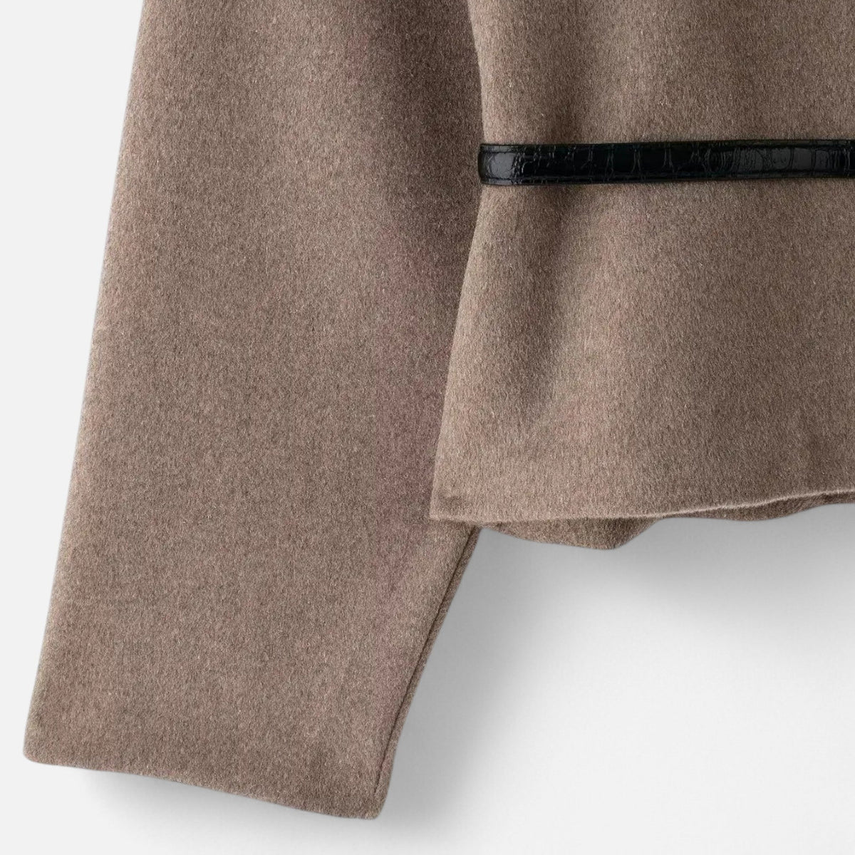 Ombelyne | Pull Cache-Cœur Ceinturé Kaki