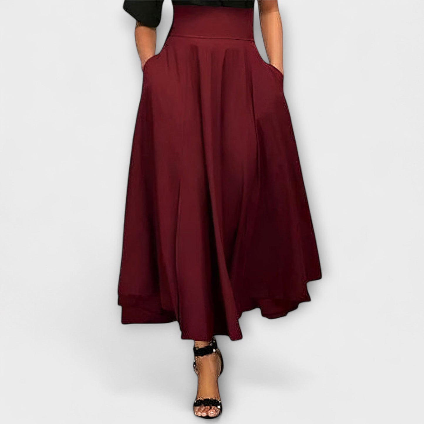 Brigitte | Jupe Maxi Évasée Élégante