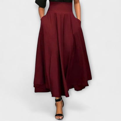 Brigitte | Jupe Maxi Évasée Élégante
