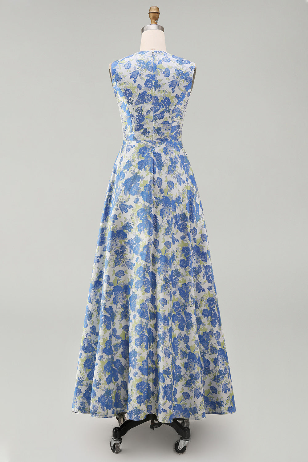 Sylvette | Robe Midi Fleurie Col Rond à Poches