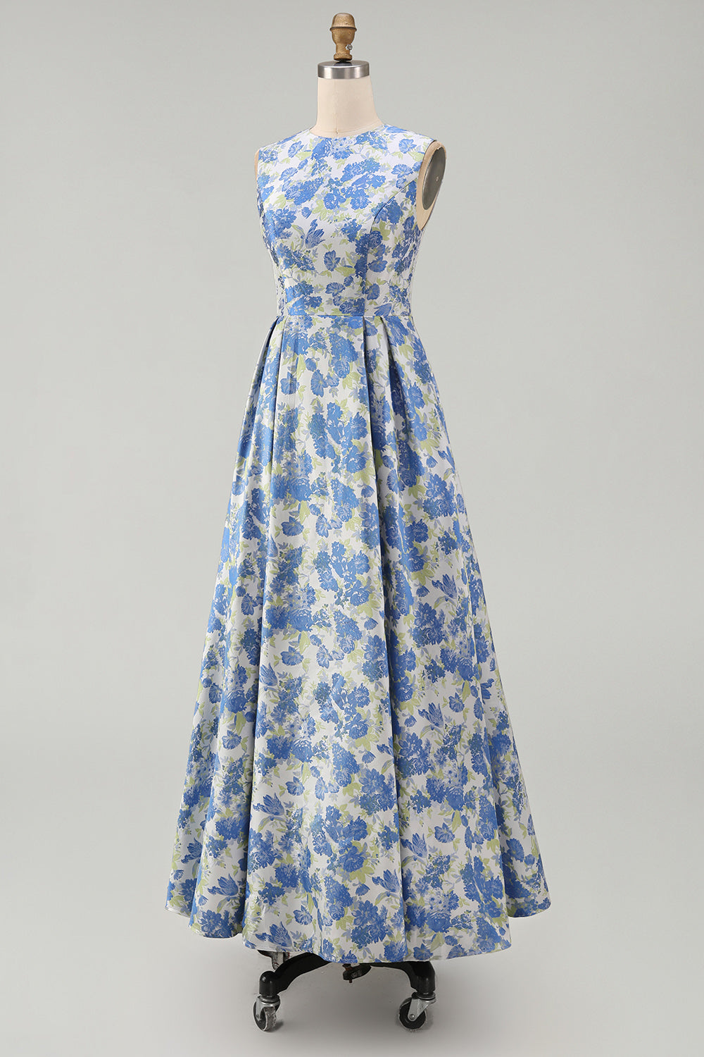 Sylvette | Robe Midi Fleurie Col Rond à Poches
