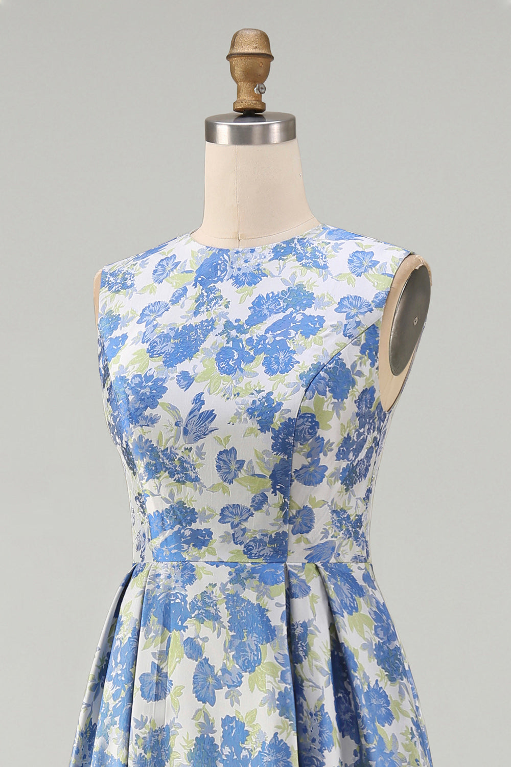 Sylvette | Robe Midi Fleurie Col Rond à Poches