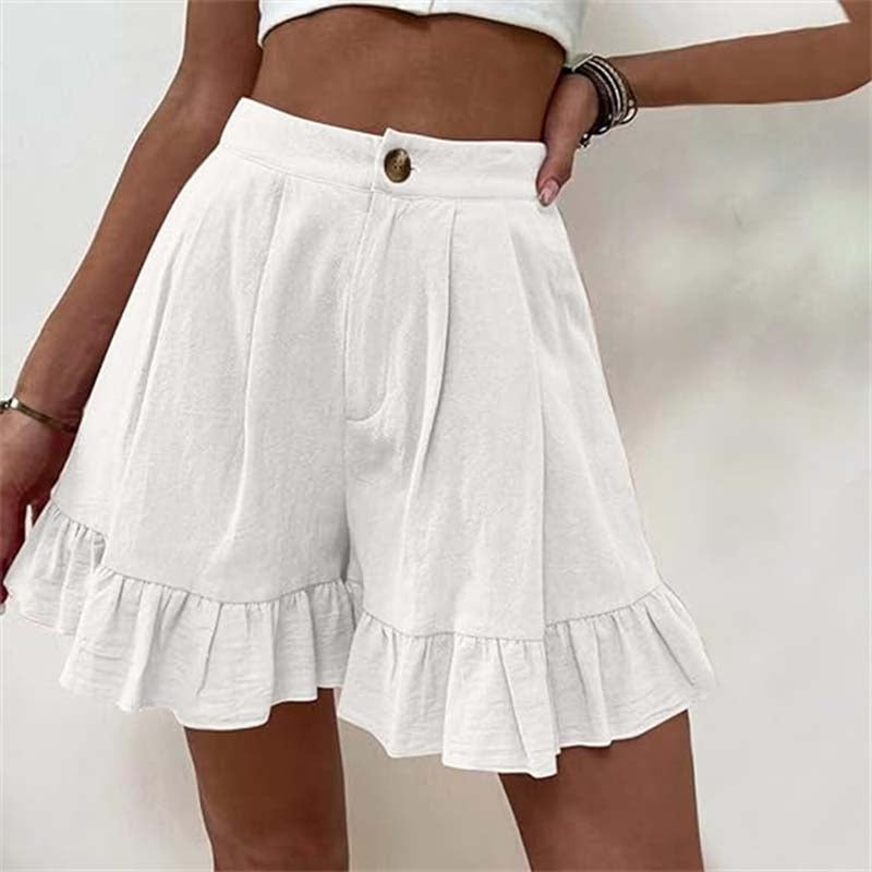 Louane | Short Volant Taille Haute