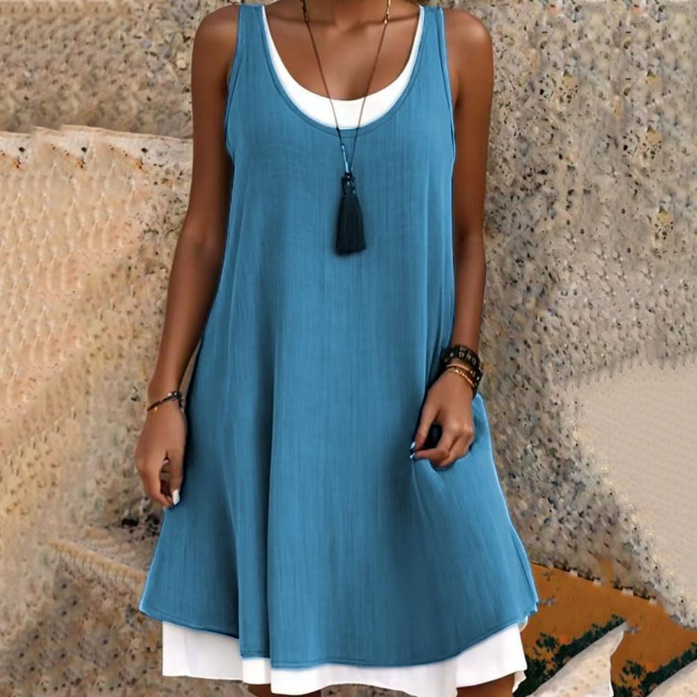 Apolline | Robe Courte Effet Superposé