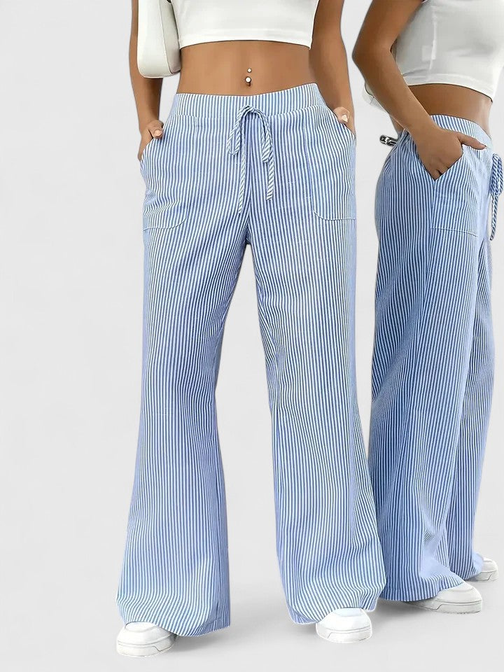 Jennifer | Pantalon Léger d’Été Taille Élastique