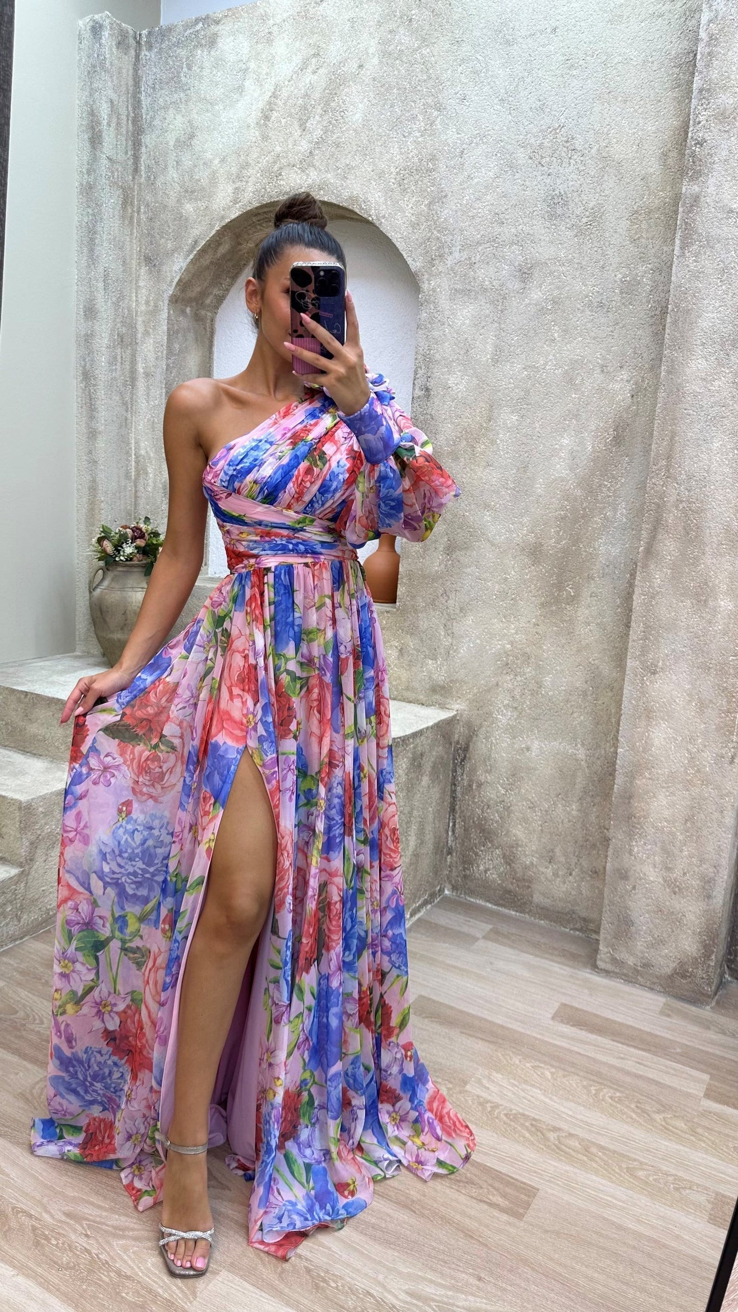 Amélie | Robe Fluide Manches Longues