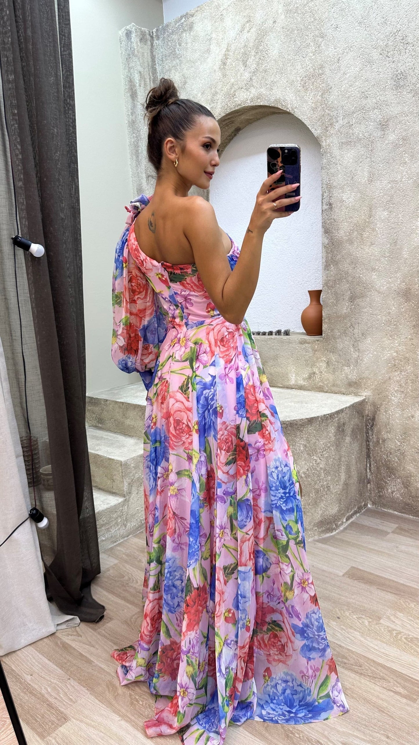 Amélie | Robe Fluide Manches Longues