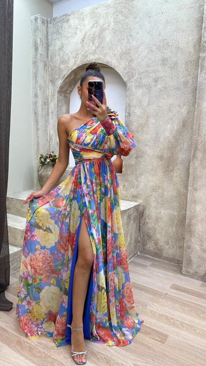 Amélie | Robe Fluide Manches Longues