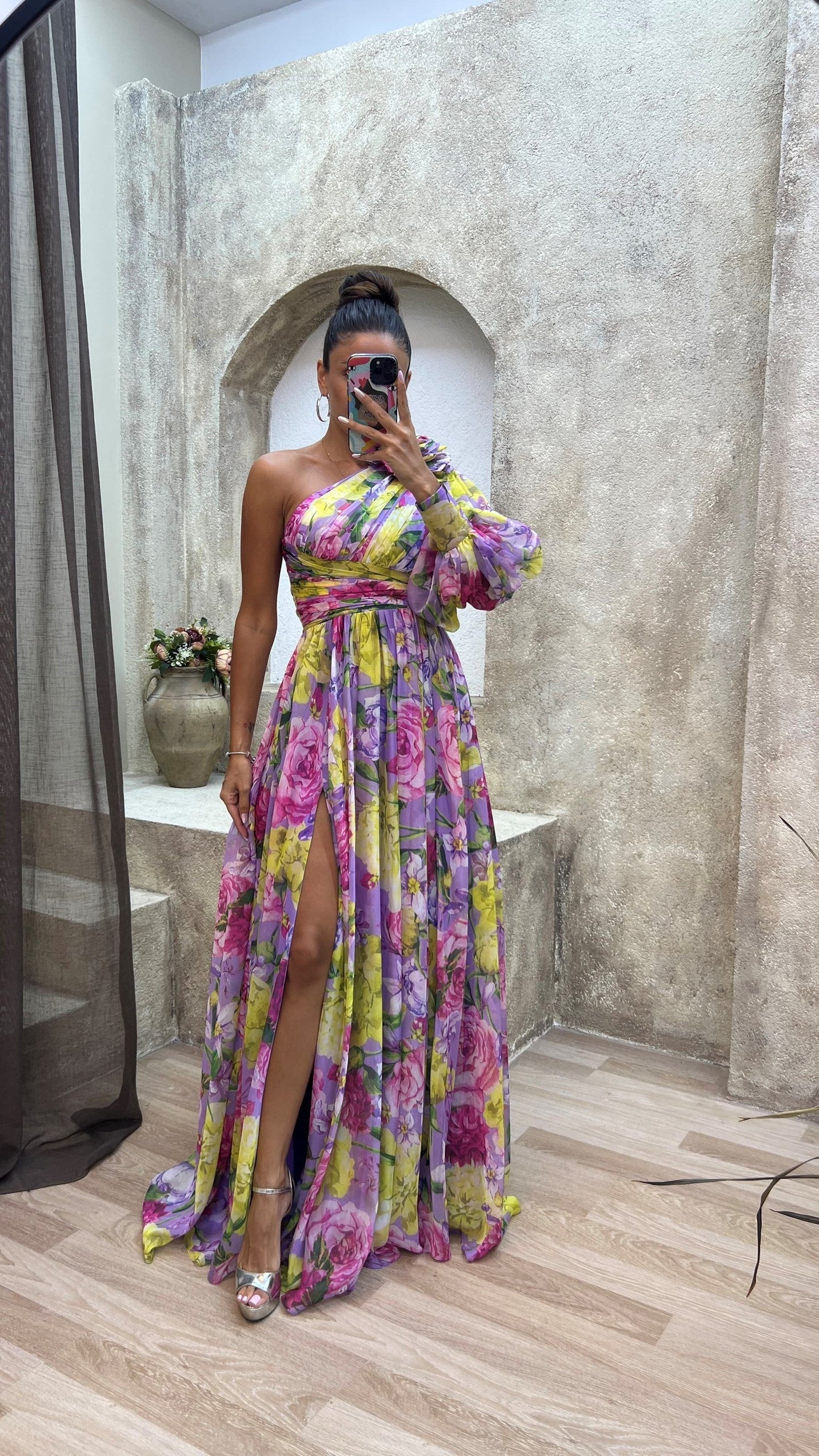 Amélie | Robe Fluide Manches Longues