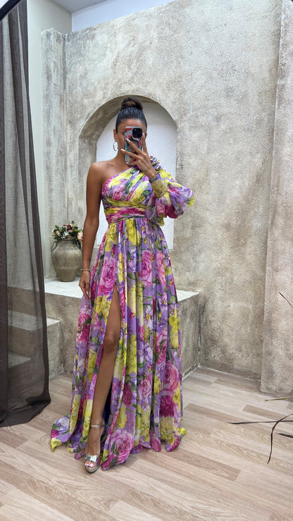 Amélie | Robe Fluide Manches Longues