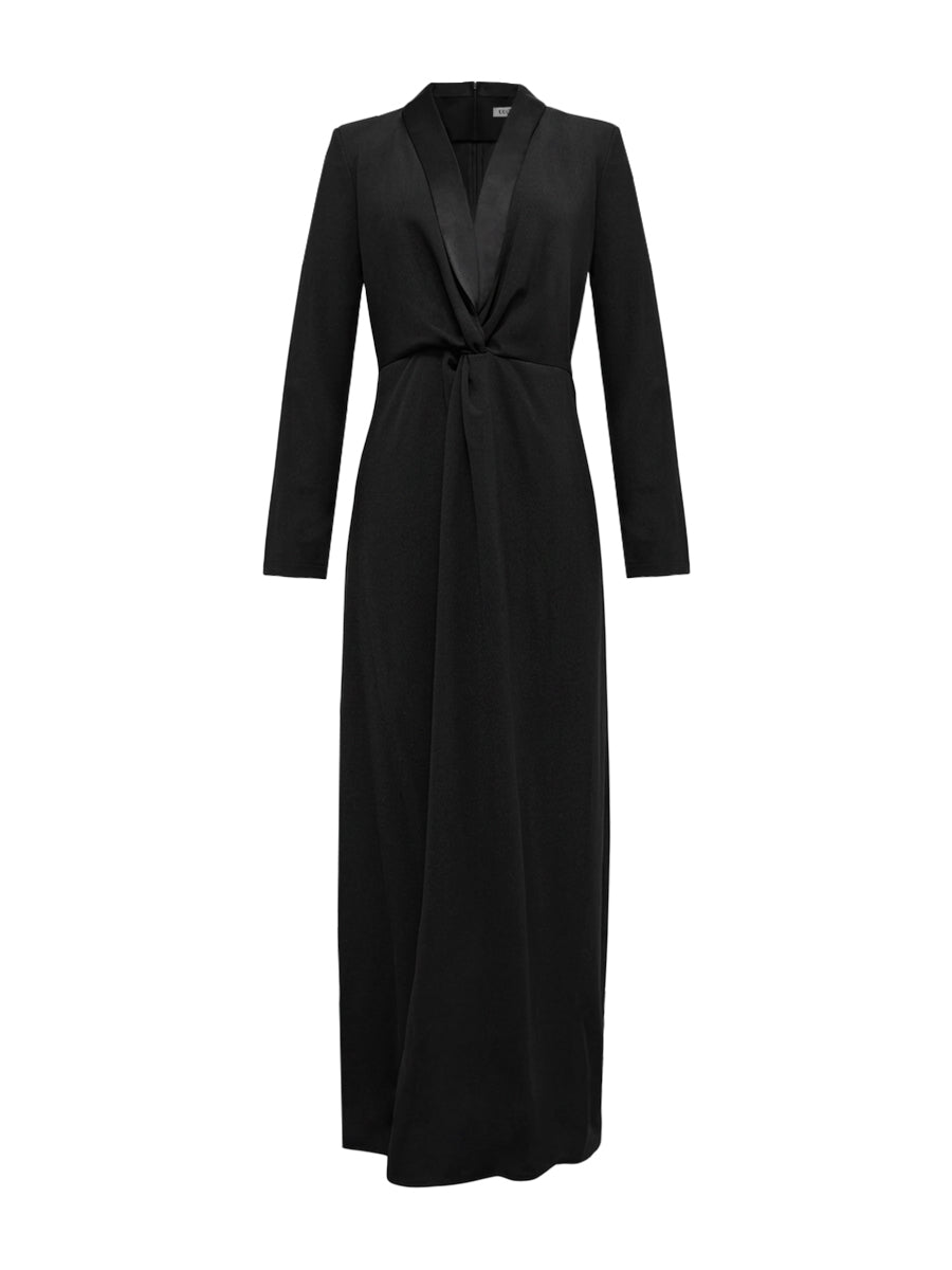 Célimène | Robe Longue de Soirée Noire Col V