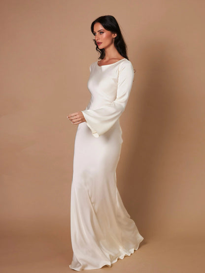 Sévoline | Robe Longue Manches Longues Épurée