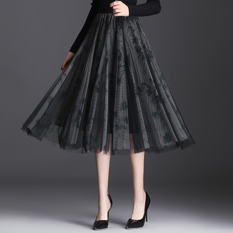 Juliette | Jupe Midi en Tulle à Trois Couches