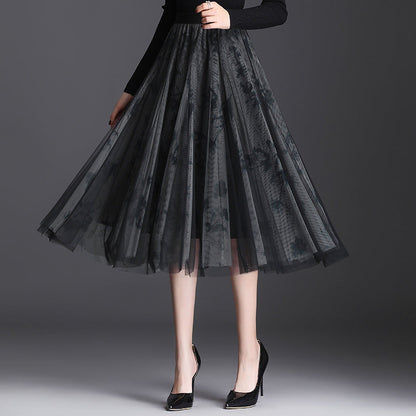 Juliette | Jupe Midi en Tulle à Trois Couches
