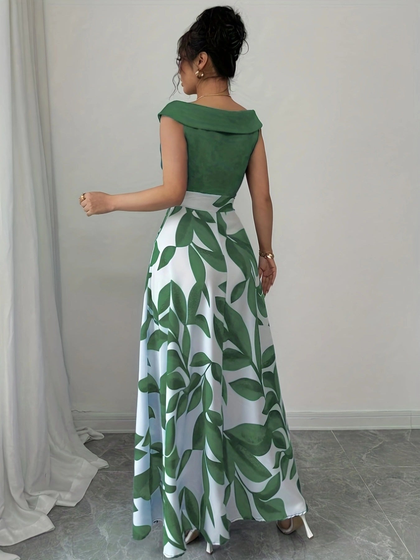 Sibylle | Robe Longue Cérémonie A-Ligne Col V