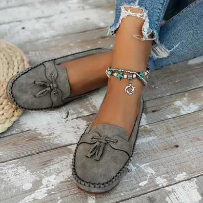 Reagan | Ballerines à Nœud Chic pour Femme