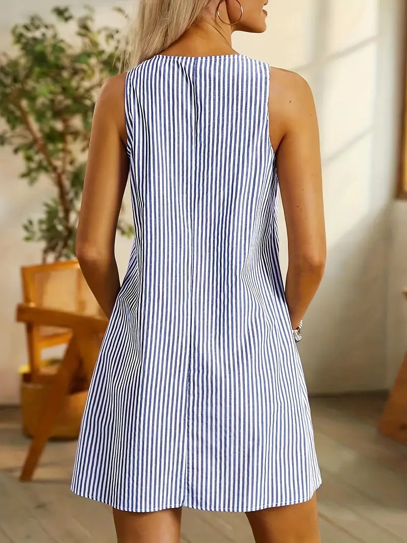 Romane | Robe Rayée d’Été avec Poches