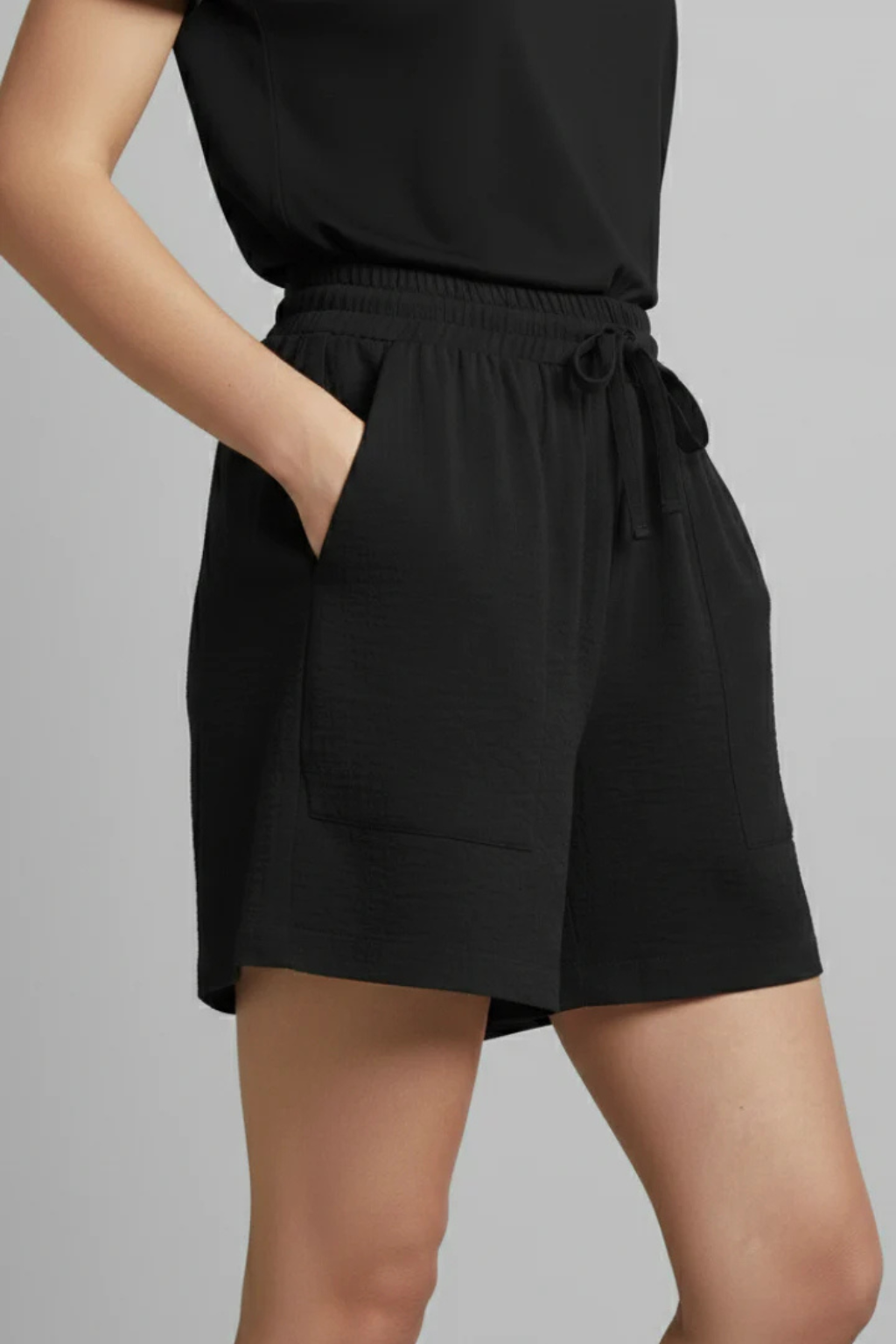 Adèle | Short Fluide Taille Élastique