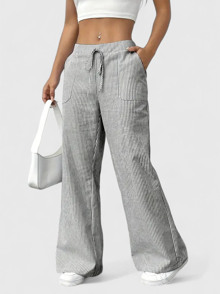 Jennifer | Pantalon Léger d’Été Taille Élastique