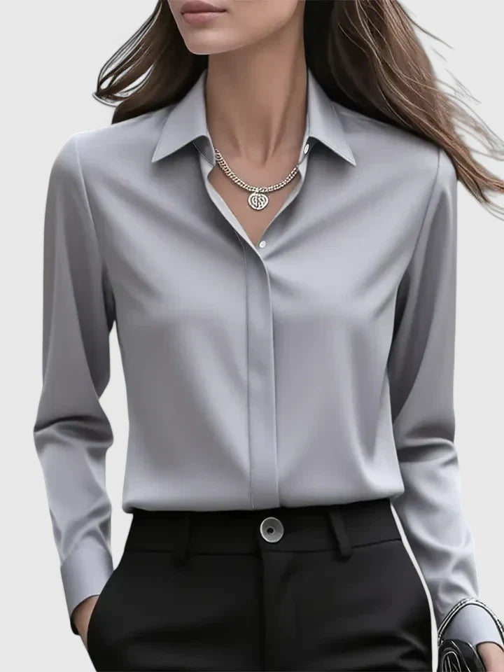 Elodie | Chemise Fluide Manches Longues