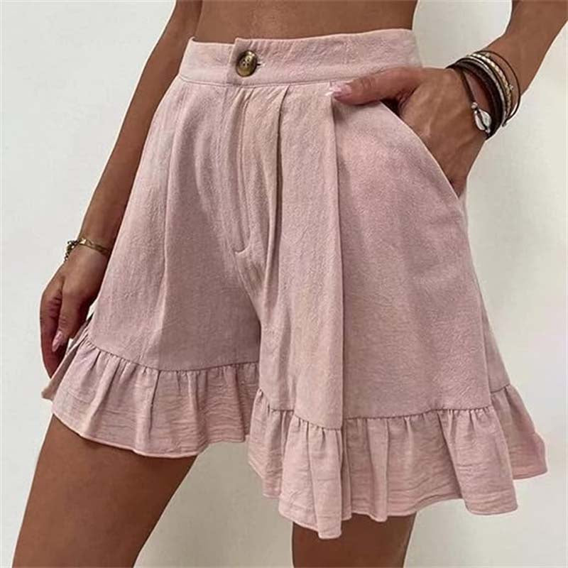 Louane | Short Volant Taille Haute