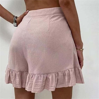 Louane | Short Volant Taille Haute