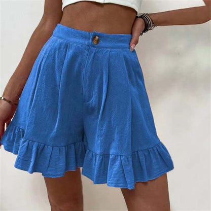 Louane | Short Volant Taille Haute