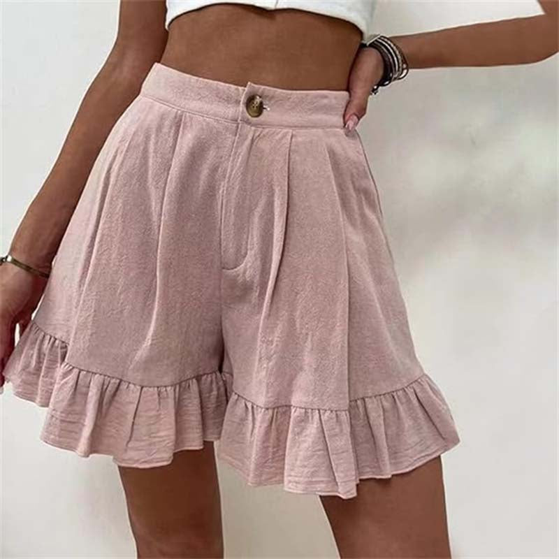 Louane | Short Volant Taille Haute