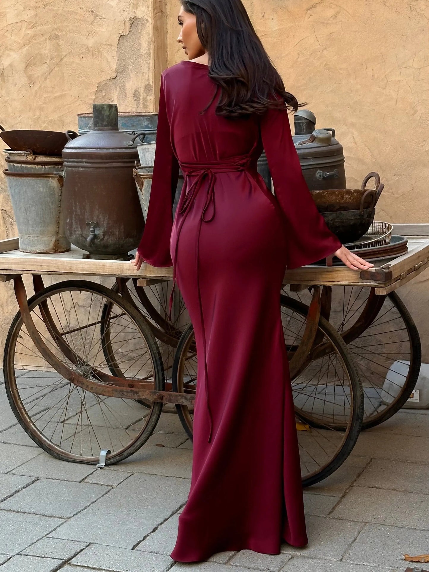 Sévoline | Robe Longue Manches Longues Épurée