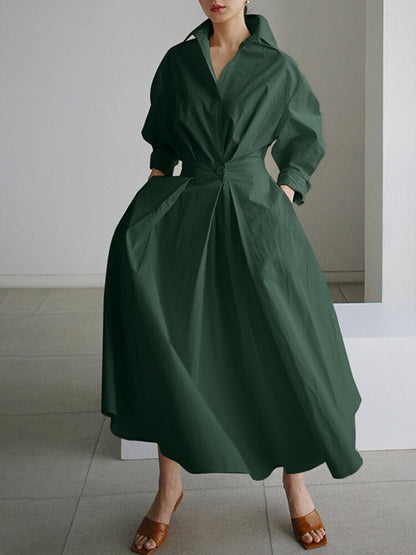 Salomé | Robe Longue Fluide à Coupe Flatteuse