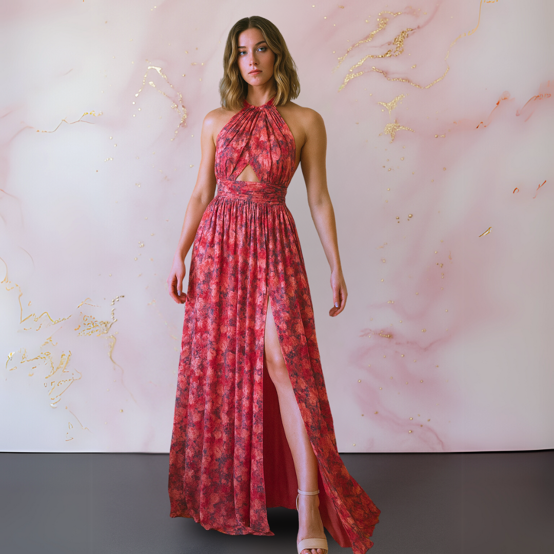 Maëva | Robe Longue Dos Nu Fendue
