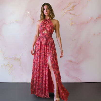 Maëva | Robe Longue Dos Nu Fendue