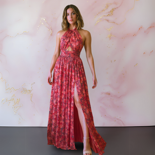 Maëva | Robe Longue Dos Nu Fendue
