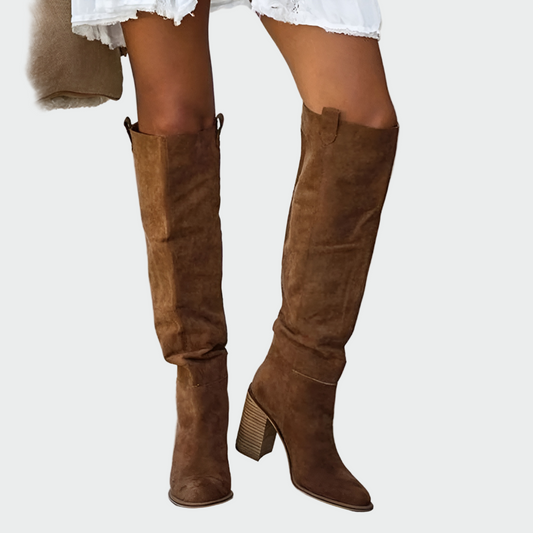 Ombelisse | Bottes Hautes Genou Effet Cuir