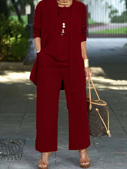 Nathalie | Ensemble Trois Pièces Pantalon pour Femme
