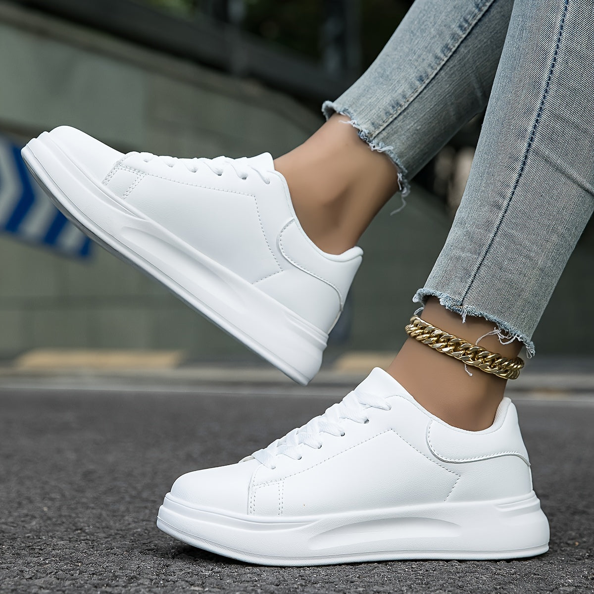 Éliane | Baskets Blanches Décontractées