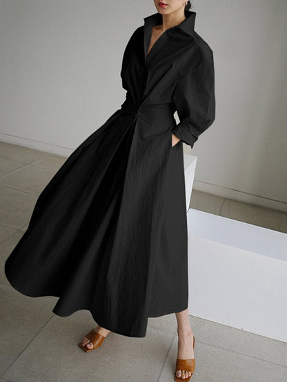 Salomé | Robe Longue Fluide à Coupe Flatteuse