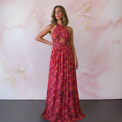 Maëva | Robe Longue Dos Nu Fendue