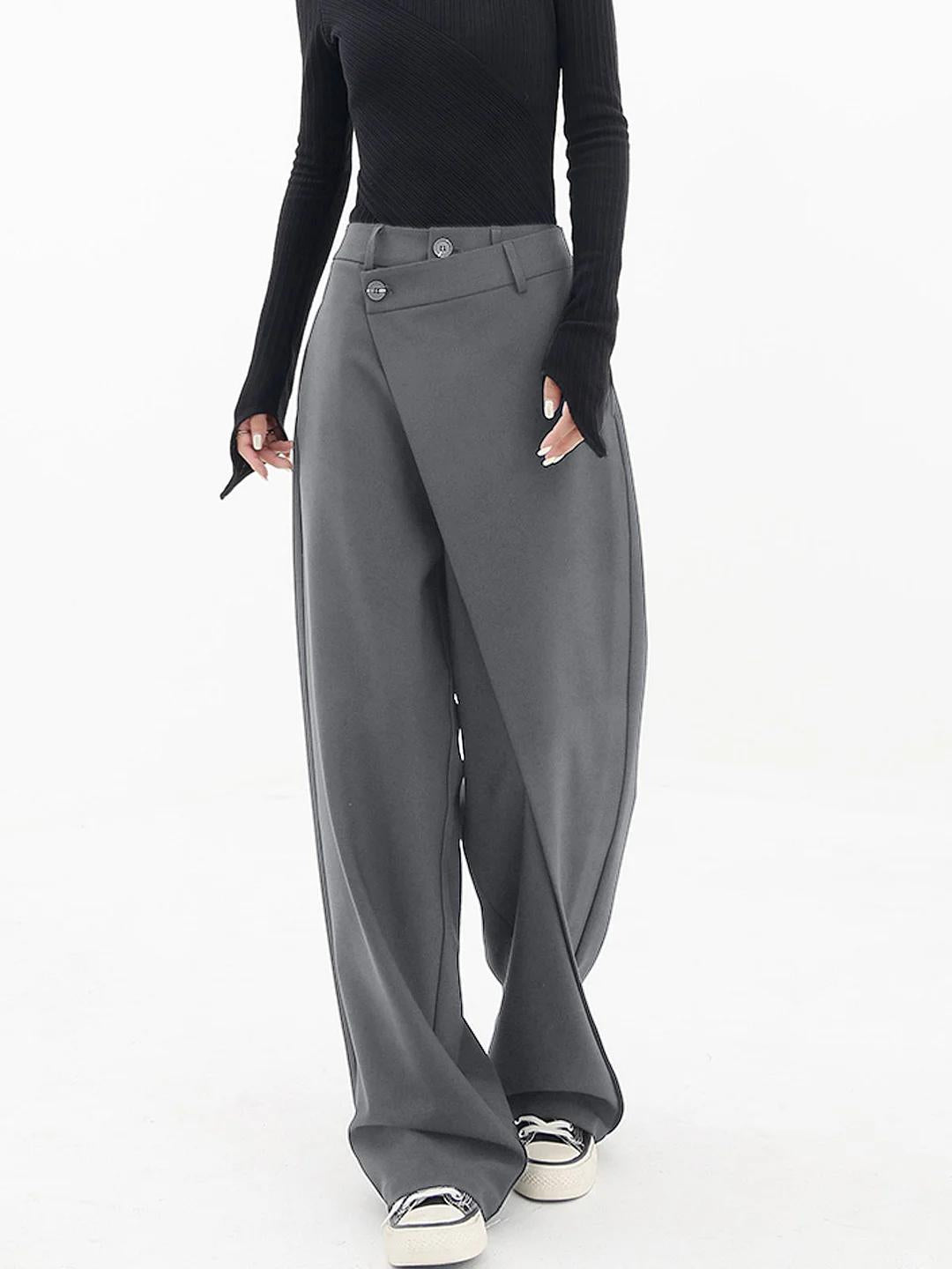 Naïg | Pantalon Large Ceinture Superposée