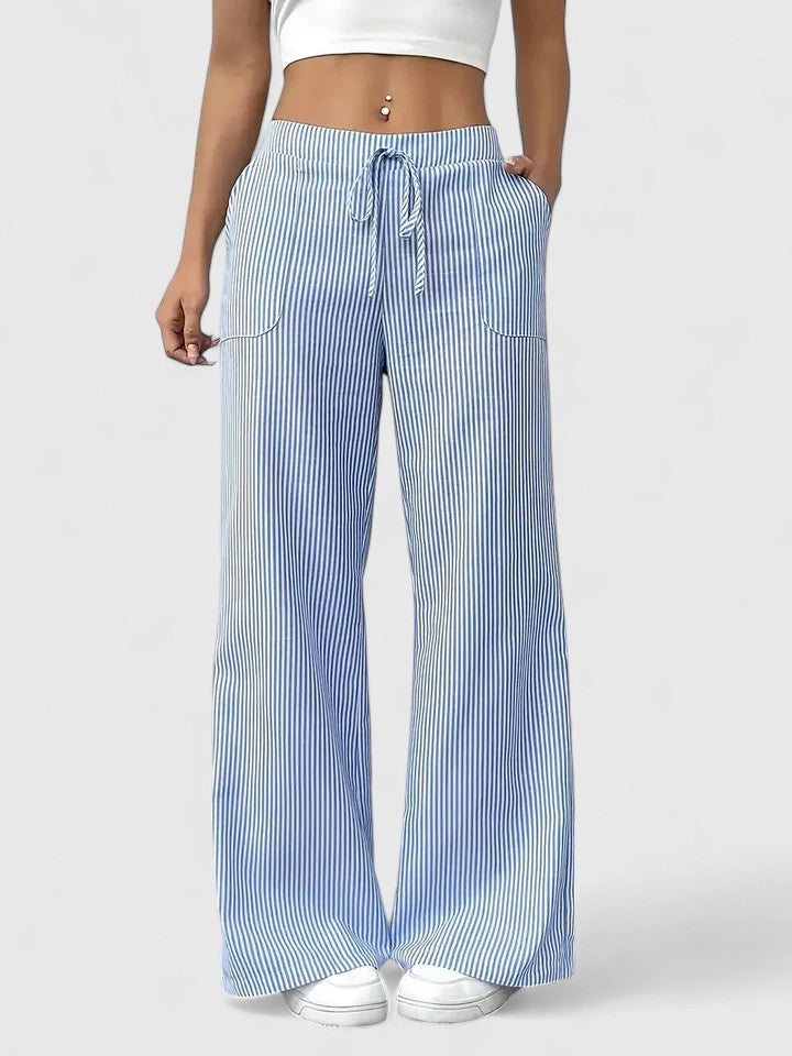 Jennifer | Pantalon Léger d’Été Taille Élastique