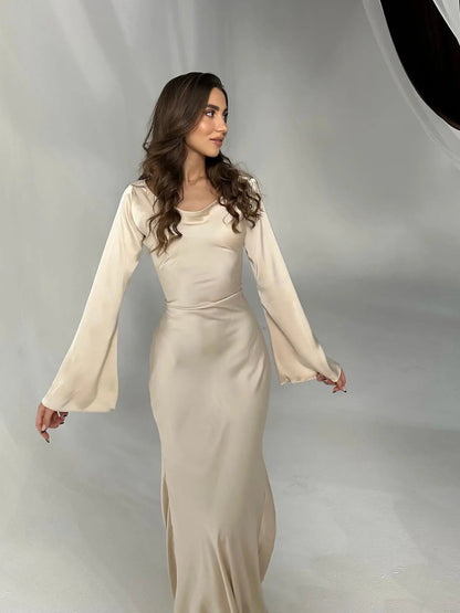 Sévoline | Robe Longue Manches Longues Épurée