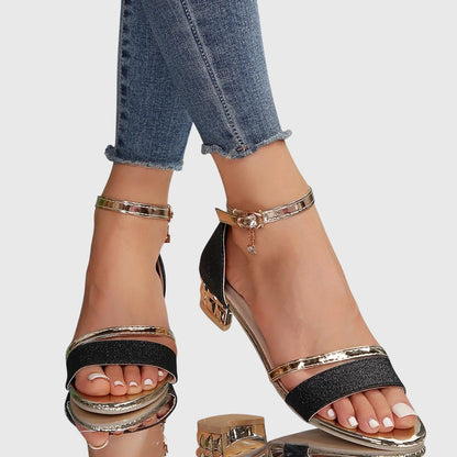 Clarisse | Sandales à Talon Bride Réglable Confort