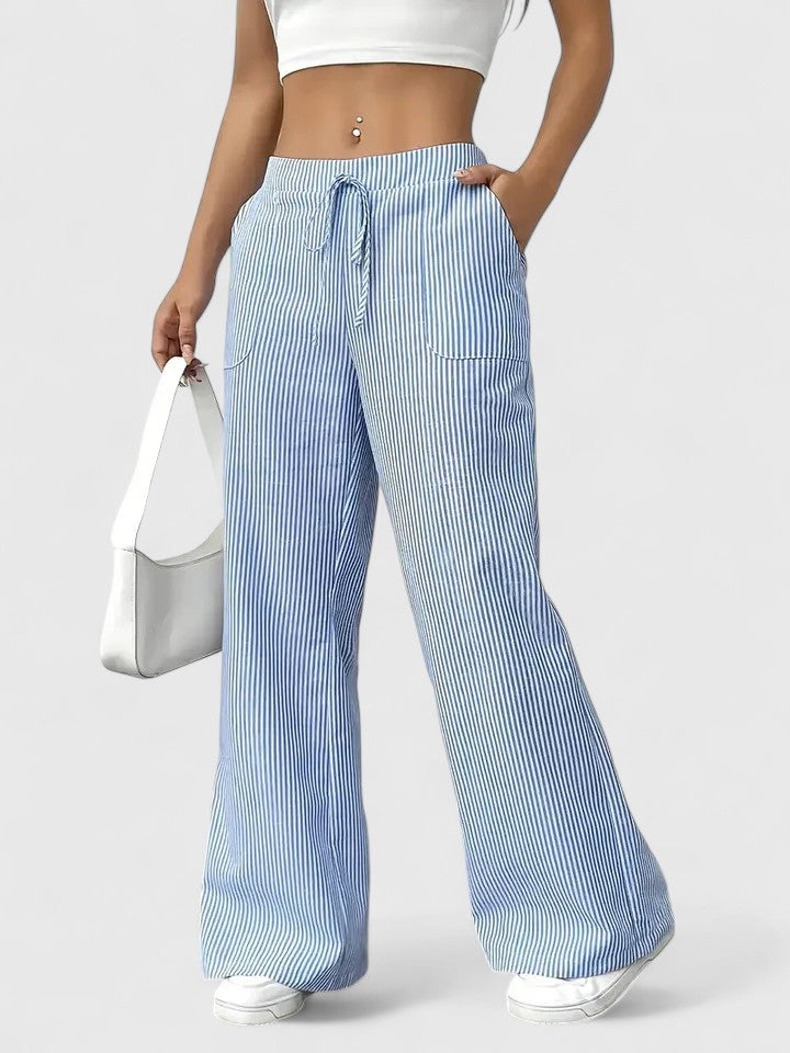 Jennifer pantalon léger d’été taille élastique femme