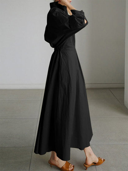 Salomé | Robe Longue Fluide à Coupe Flatteuse