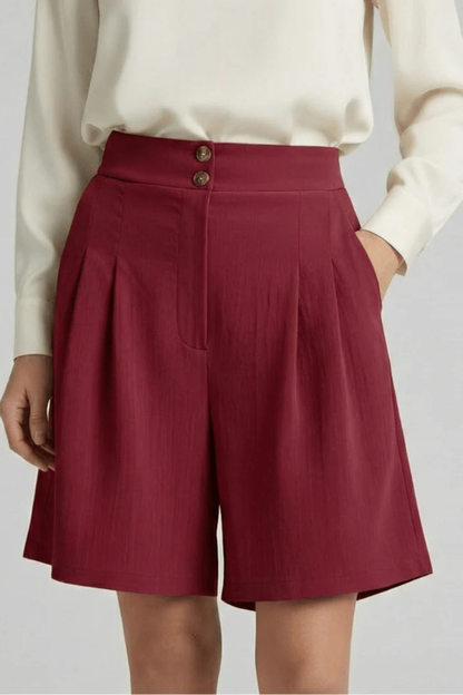 Célia | Bermuda Tailleur Taille Haute