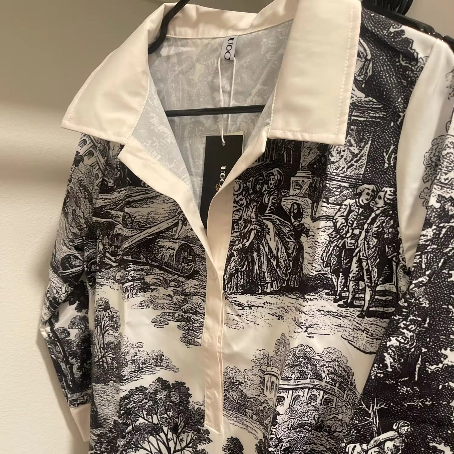 Odette | Robe Courte Tunique Imprimé Toile