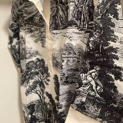 Odette | Robe Courte Tunique Imprimé Toile