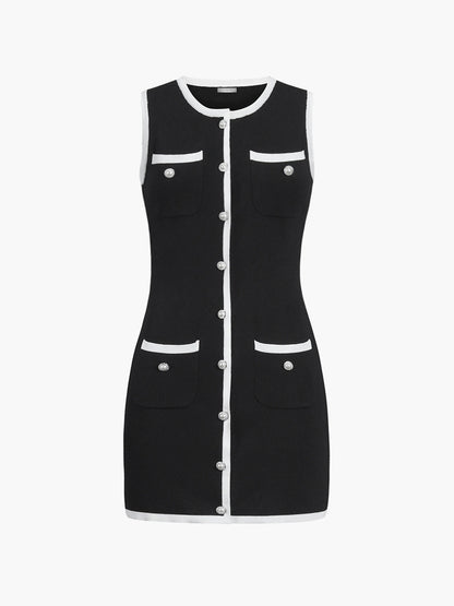 Noémie | Robe Courte Sans Manches Élégante