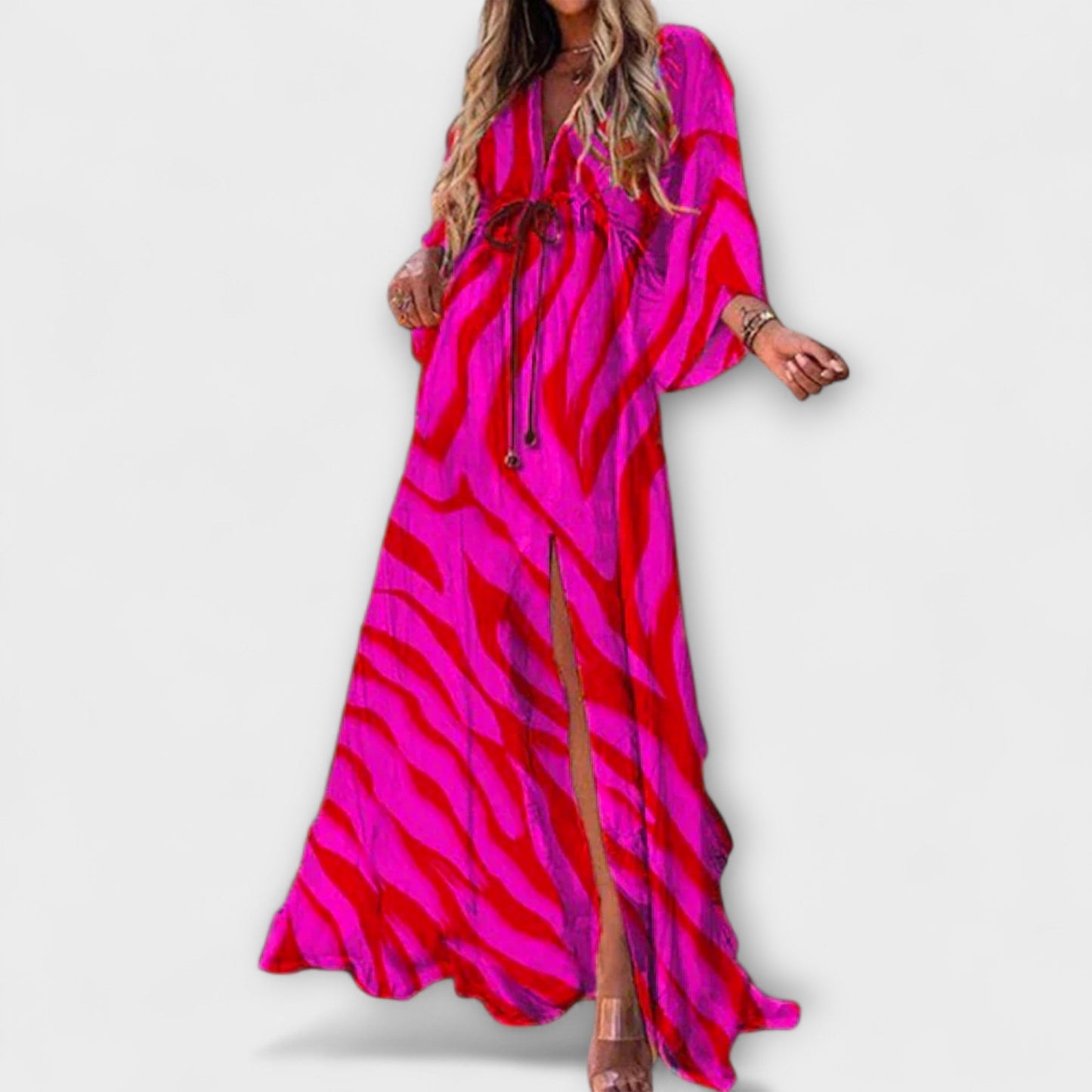 Osanne | Robe Longue Imprimée Multicolore