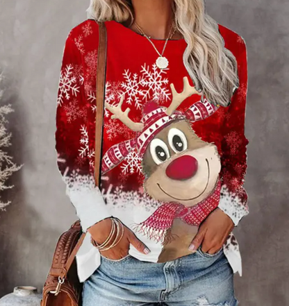 Carmeline | Pull de Noël Motif Festif